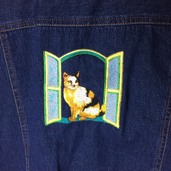 Cassee’s Blue Cat Romantic Western M Vest - Picture 4 of 5